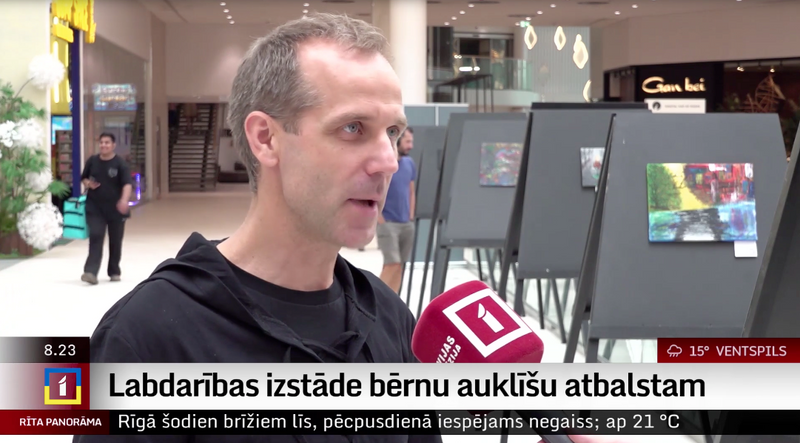 Artis Berkmanis featured on Latvian Television's "Rīta Panorāma"