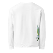 I am sweatshirt by Art-is-Artis – back view with a second flower growing from the side seam
