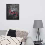 Balance was not peace canvas print by Artis Berkmanis on a light wall in a bedroom interior