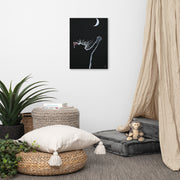 At least I tried canvas print by Artis Berkmanis in a child's room above floor cushions and a plant