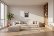 Balance was not peace canvas print by Artis Berkmanis in a bright living room above a sofa