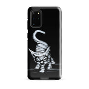 I am not as small as I look Samsung case by Art-is-Artis – white kitten on black, Samsung Galaxy S20 Plus, glossy
