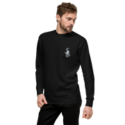 I am not as small as I look sweatshirt by Art-is-Artis – man wearing the black sweatshirt with a small white kitten on the chest