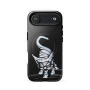 I am not as small as I look MagSafe iPhone case by Art-is-Artis – white kitten on black, iPhone 17 Air, glossy