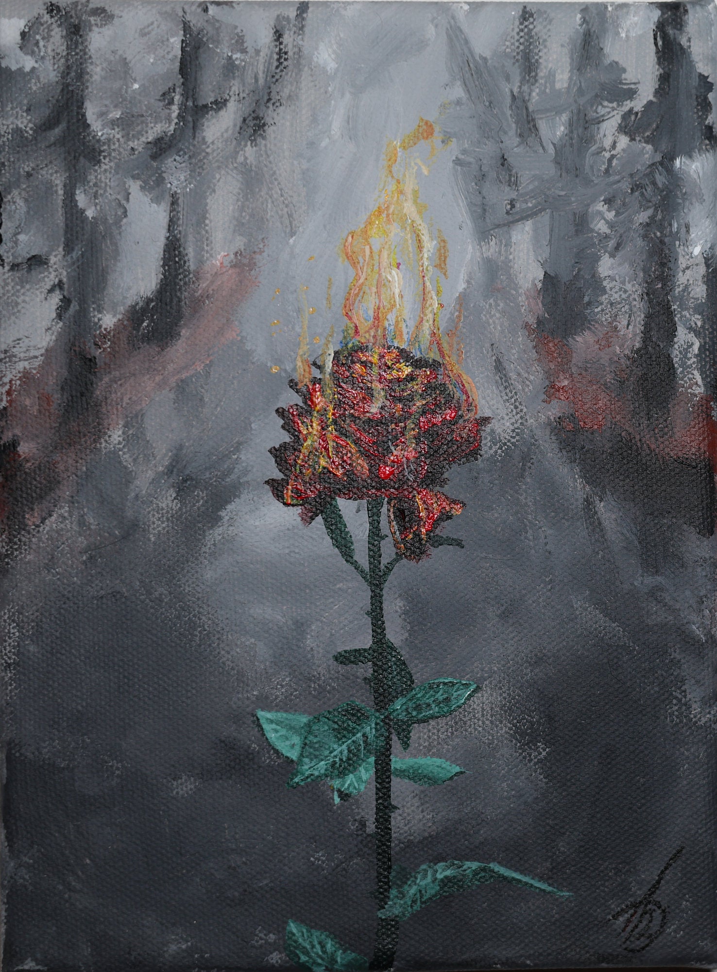 Everything  was already burning, but I kept blooming.